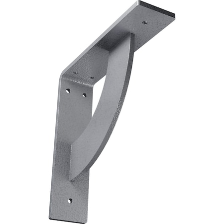 Ekena Millwork Bulwark Steel Bracket, Hammered Light Blue 2"W x 8"D x 8"H BKTM02X08X08BUHLB